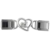 Hearts Deluxe Link Italian Charm Bracelet