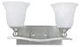 Yosemite Home Decor 9992SN Redwood 17.5-Inch 2-Light Bathroom Vanity, Satin Nickel