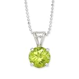2.00 ct. t.w. Peridot Necklace In 14kt White Gold. 16