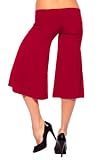 Hot Sexy 3/4 Gaucho Palazzo Boho Wide Knee Length Leg Flare Hot Pants