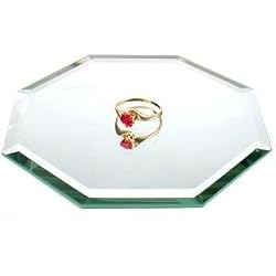 Octagon Mirror Display Jewelry Showcase Counter 4"