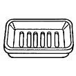 Homz Products/Bath 22330201.36 Plastic Counter Soap Dish