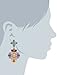 Amazon Collection Gold-Tone, Glass Rhinestone, and Multi-Colored Epoxy Earrings, 2.75