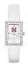 Nebraska Cornhuskers Ladies Allure Watch White Leather Strap
