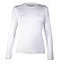 Hot Chillys Women's Peach Crewneck Tee (White, Medium)