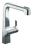 KOHLER K-6331-VS Evoke Single Control Pullout Kitchen Faucet, Vibrant Stainless