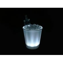 Fortune Products IB-RGBW9 LED Lighted Ice Bucket, 9.25" Diameter x 11.5" Height, 180oz Capacity, Multi-Color