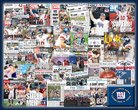 New York Giants Super Bowl 42 Champions 8 x 10 inch Newspaper Collage