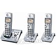 Panasonic KX-TG1033S DECT 6.0 Expandable Digital Cordless Phone with Caller ID & Answering System, 3 Handset Pack