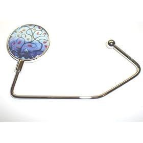 Blue Swirl Purse Hook Handbag Hanger