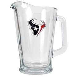Houston Texans 60oz Glass Pitcher - Primary Logo NFL Football