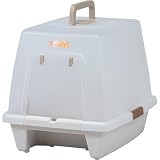 アイリスオーヤマ 砂落としマット付脱臭ネコトイレ SN-520（小） かすみベージュ