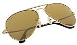 RAY-BAN RB 8029K Limited Edition 22KT Gold Sunglasses, 58-14-135
