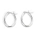 Barse Sterling Silver Oval Click Hoop Earring, 2.0cm