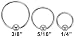 20G STEEL CAPTIVE BEAD RINGS C205/16 - 20G 5/16" 3MM BALL