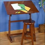 Creative Table and Stool Set in Walnut Finish by Studio Designs