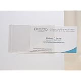 200 Clear Adhesive Business Card Sleeves