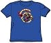 Superman Youth Size SUPERMAN VS MONGOL Kids Royal Blue T-shirt Tee Shirt