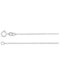1mm Sterling Silver Diamond Cut Cable Chain, 16, 18, 20, 24 Inches
