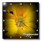 Happiness Yellow Mum with effects - 10x10 Wall Clock