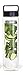 Glass Water Bottle Infuser - Metallic Black Drop Bottle - BPA-Free - 17 Ounces