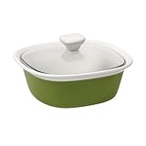 IMAGE OF Etch Square 1.5 Qt Dish with Glass Cover in Grass