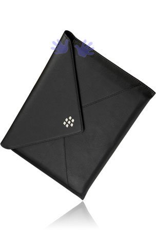 RIM BlackBerry PlayBook OEM Leather Envelope Case – Black (ACC-39317-301) (Free HandHelditems Sketch Universal Stylus Pen)