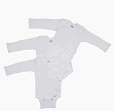 Gerber Newborn 3 Pack Long-Sleeve Onesie Set, White - 6-9 Months