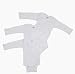Gerber Newborn 3 Pack Long-Sleeve Onesie Set, White - 6-9 Months