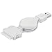 Wentronic USB Datenkabel (ausziehbar) f�r Apple iPad/iPod/iPhone 3G/iPhone 3Gs/iPhone 4 wei�