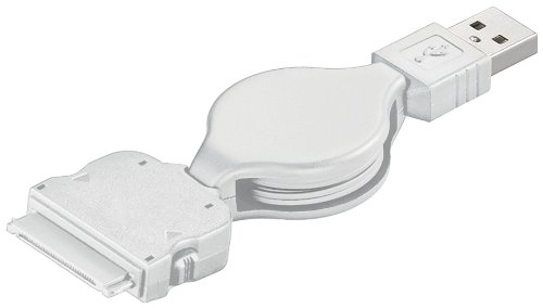 Wentronic USB Datenkabel (ausziehbar) f&uuml;r Apple iPad/iPod/iPhone 3G/iPhone 3Gs/iPhone 4 we Preisvergleich