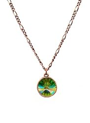 Necklace - N456 - Genuine Swarovski (tm) Crystal Stone - Rivoli Style on Copper Chain ~ Vitral
