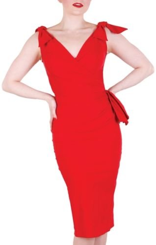 Stop Staring! VALENTINA Dress Red- Available in All Sizes