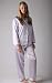 Apparel : Women's Classic Satin Pajamas Set and Matching Sleep Mask, Elegant Sleepwear by Mystic