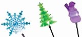Smart Solar Chameleon Solar Light Stake, Hummingbird/Snowflake