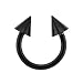 HORSESHOE WITH SPIKE (BLACK) Gauge: 14, Ball Size: 3mm, Length: 8mm Sold as a Pair