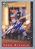 Todd Ritchie, Nashville Xpress - Twins Affiliate Autographed Card