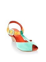 Bueno Sandalias de cuña (Multicolor)