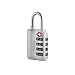 Wordlock LL-207-SL 4-Dial Luggage Lock, Silver