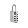 Wordlock LL-207-SL 4-Dial Luggage Lock, Silver