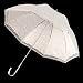 Silver Shaft White Lace Umbrella - Wedding Shower