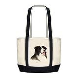 Silkscreen Tote Bag with Border Collie