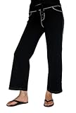 Relaxed 3-Button Yoga Capri by City Lights