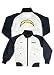 San Diego Chargers Official Girls Cheerleader Half Time Satin Jacket, Size= Small