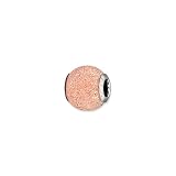 Rose Gold-plated Laser Cut Sterling Silver Charm