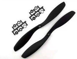 Value Hobby 12 x 4.5 Carbon Filled Quadcopter Prop Set (One Regular and One Pusher Prop)