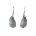 ALEXIS BITTAR LUCITE- Steel Blue Dewdrop Earring