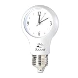 Light Bulb Wall Clock with Autolight Sensor