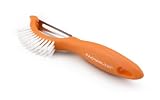 Rachael Ray Tools 3-in-1 Vegetable Peeler/Brush "Veg-A-Peel", Orange