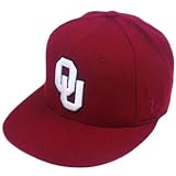 ZEPHYR NCAA HAT CAP OKLAHOMA SOONERS FITTED SIZE 6 7/8 CHOPPED FLAT BILL MAROON